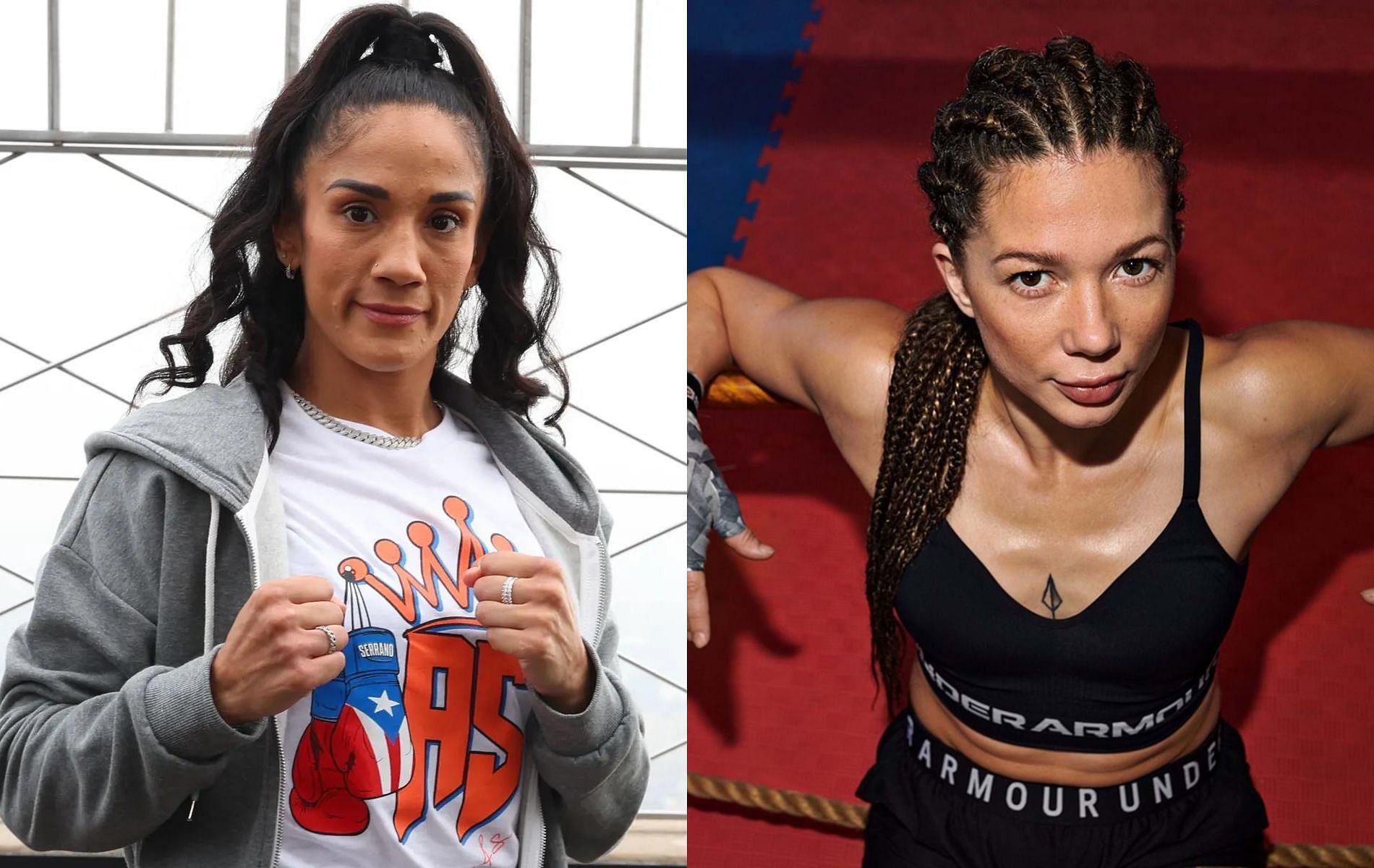 Amanda Serrano (left) and Sarah Mahfoud (right)