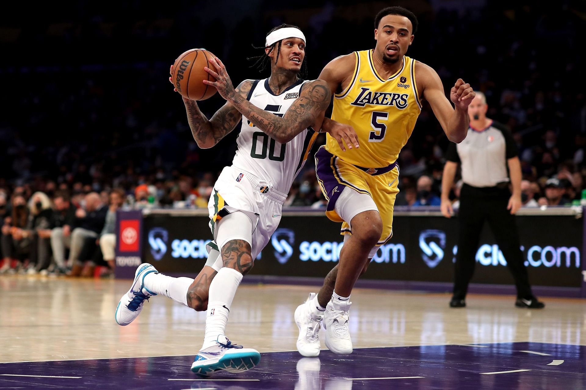 Utah Jazz v Los Angeles Lakers