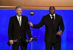 “He controlled the tempo of the game like nobody else … I knew I’d probably like him and then I’d lose my edge” - Larry Bird says he was never able to read Magic Johnson