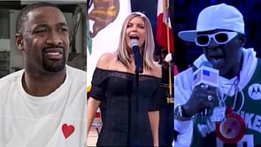 Watch: Gilbert Arenas compares Flavor Flav, Fergie's 'Star-Spangled Banner' renditions after Bucks defeat