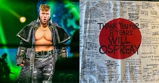 Will Ospreay broke down in tears in his hotel room after receiving an incredible gift from fans