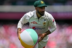 [In Pictures] Sajid Khan fumbles a simple run out chance by dislodging the bails with his arm in 2nd ENG vs PAK 2024 Test