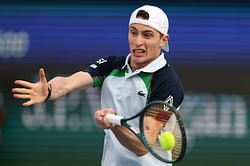 WATCH: Bizarre scenes as Tallon Griekspoor scares umpire in chaotic Dubai Tennis Championships match against Ugo Humbert