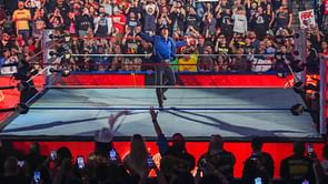 Shawn Michaels reacts after shocking WWE title change
