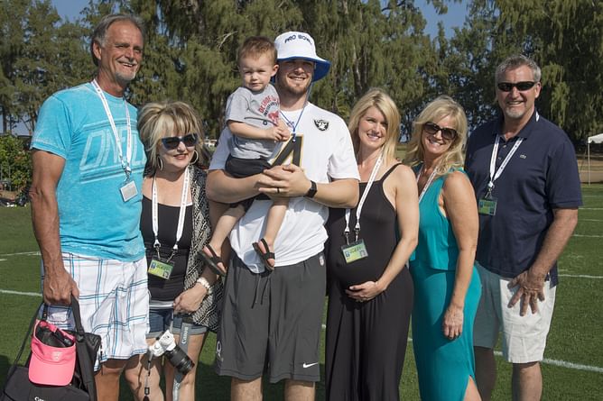 Derek Carr's wife Heather teases what the couple has been up to in offseason