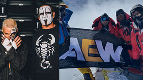 Sting reacts after Darby Allin makes history by planting AEW's flag on Mount Everest