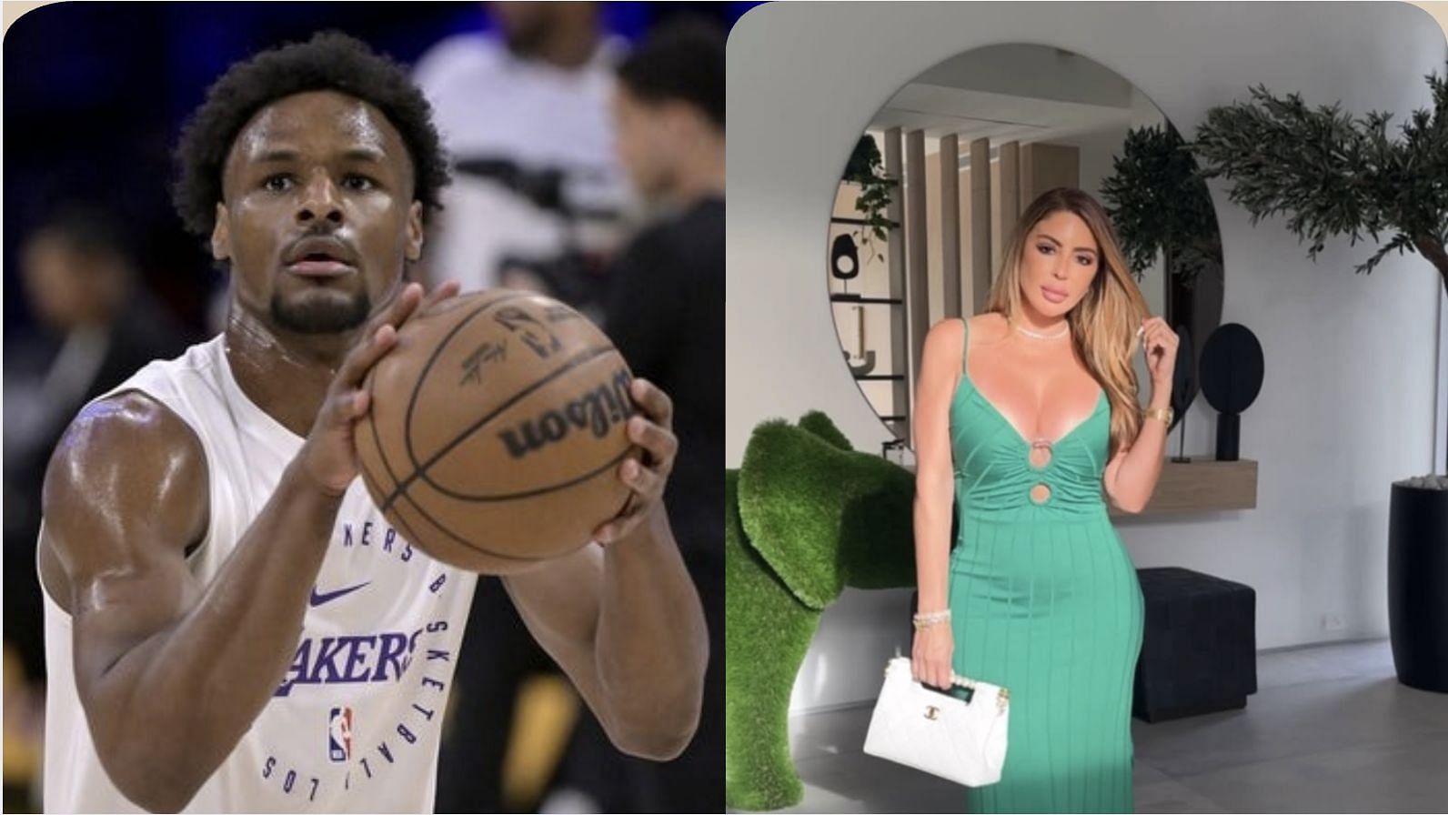 Bronny James and Larsa Pippen