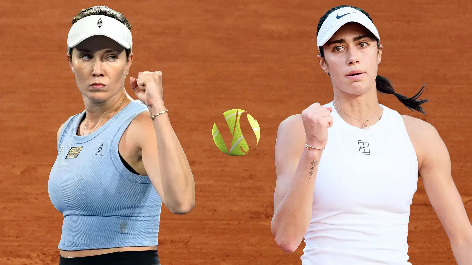 Danielle Collins (L); Olga Danilovic (R) - Source: Getty