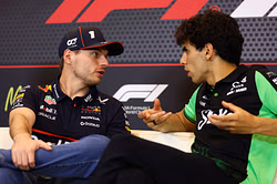 Gabriel Bortoleto shows gratitude to Max Verstappen after scoring his first F1 points in the Austrian GP